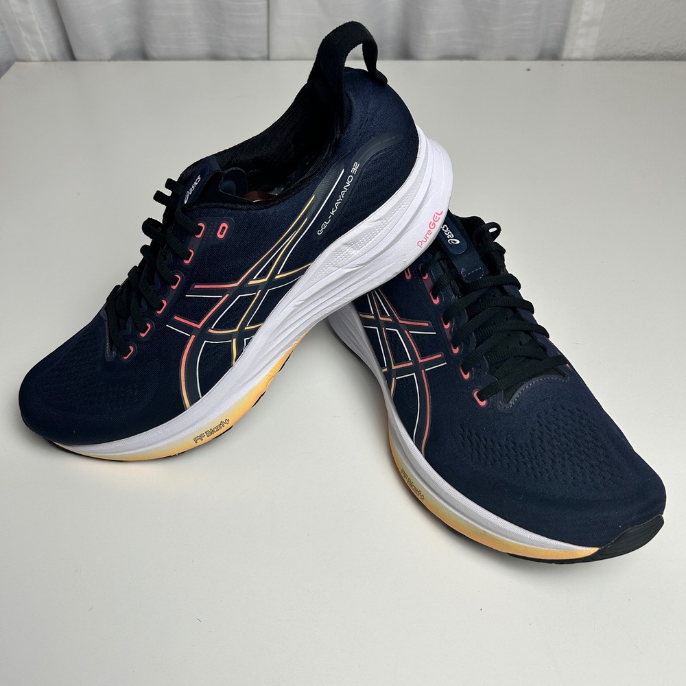 Asics Gel-Kayano 30 Midnight Neon Cherry Men 12.5 Wide Running Shoes 1011C051